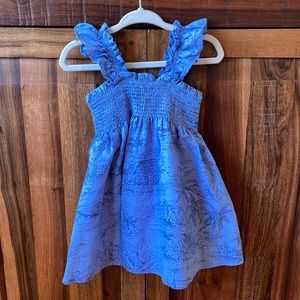 Gap Blue Hawaiian/Beach Print Dress 12-18 months
